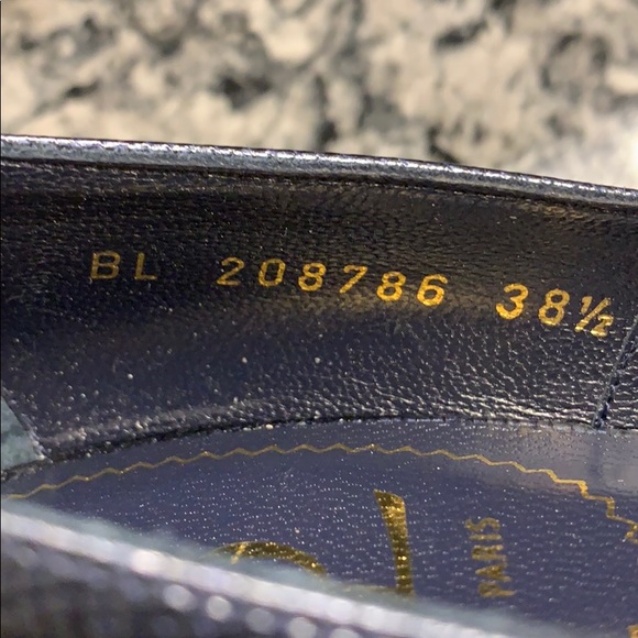 SAINT LAURENT PACIFIC BLUE TRIBTOO 38.5 💕 - Picture 4 of 8